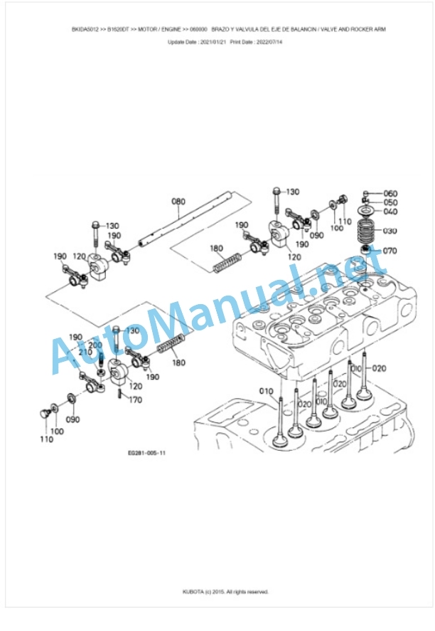 Kubota B1620DT Tractor Parts Manual PDF BKIDA5012 2 Kubota B1620DT Tractor Parts Manual PDF BKIDA5012-2