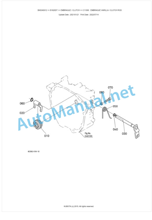 Kubota B1620DT Tractor Parts Manual PDF BKIDA5012 3 Kubota B1620DT Tractor Parts Manual PDF BKIDA5012-3