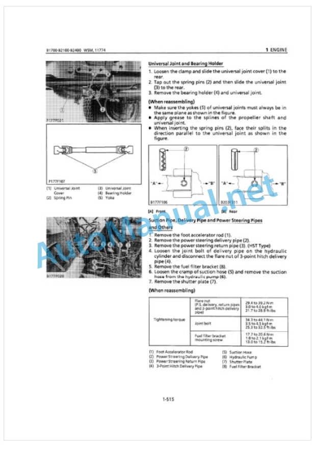 Kubota B1700D, B2100D B2400D Tractor Workshop Manual PDF 2 Kubota B1700D, B2100D B2400D Tractor Workshop Manual PDF-2