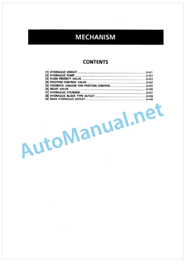 Kubota B1700D, B2100D B2400D Tractor Workshop Manual PDF 4 Kubota B1700D, B2100D B2400D Tractor Workshop Manual PDF-4