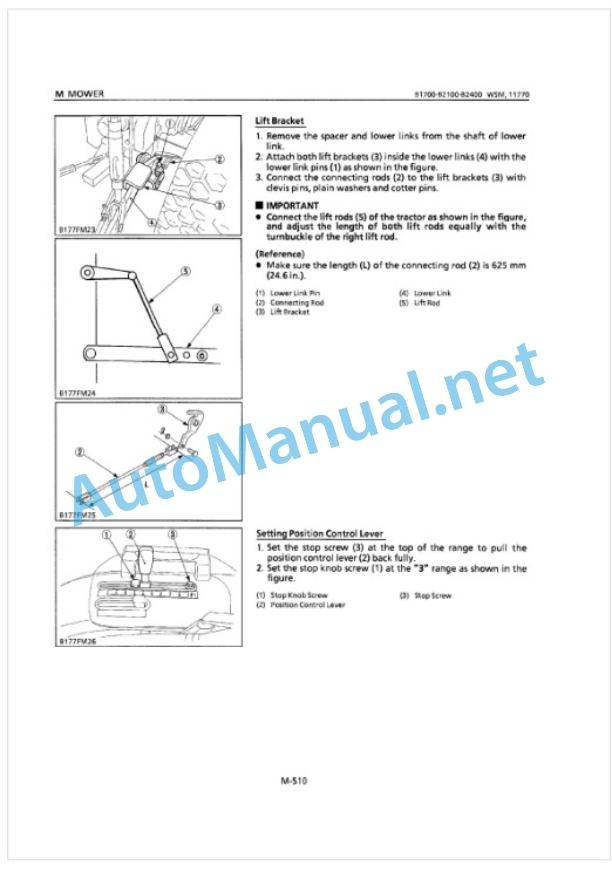 Kubota B1700D, B2100D B2400D Tractor Workshop Manual PDF 5 Kubota B1700D, B2100D B2400D Tractor Workshop Manual PDF-5