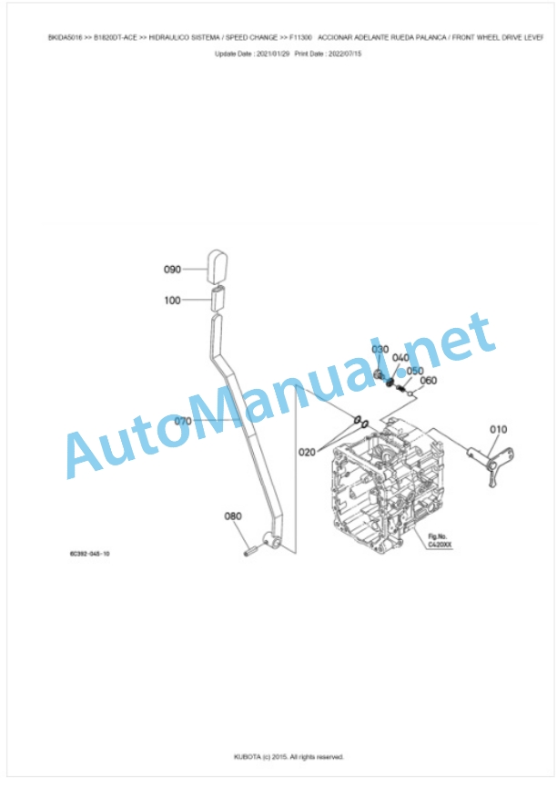Kubota B1820DT-ACE Tractor Parts Manual PDF BKIDA5016 4 Kubota B1820DT-ACE Tractor Parts Manual PDF BKIDA5016-4