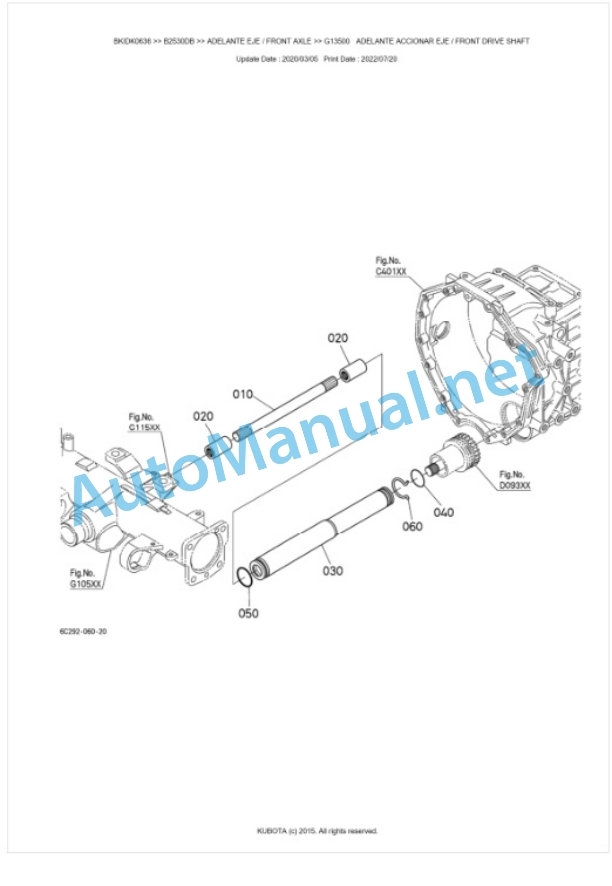 Kubota B1830DB, B2530DB Tractor Parts Manual PDF BKIDK0636 3 Kubota B1830DB, B2530DB Tractor Parts Manual PDF BKIDK0636-3