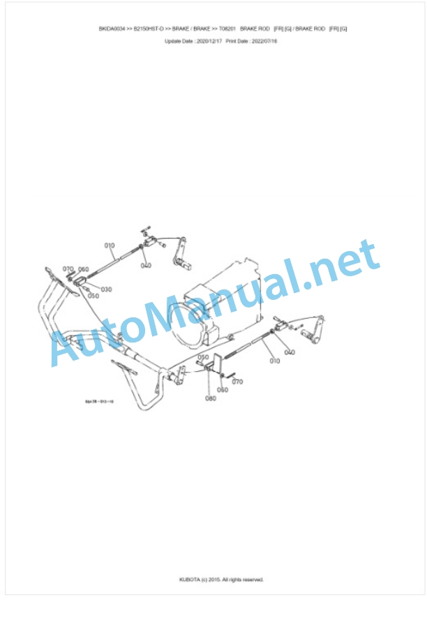 Kubota B2150HST-D Parts Manual PDF BIKDA0034-4