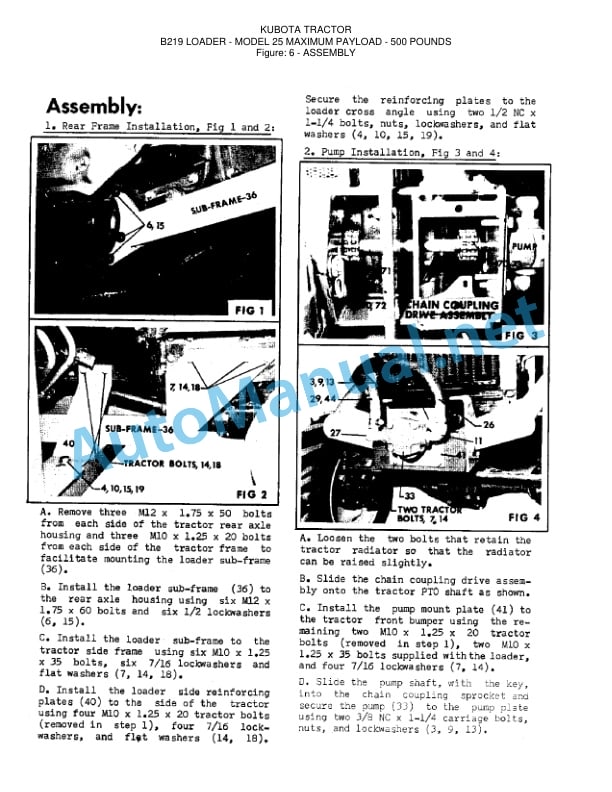 Kubota B219 Loader Parts Manual PDF-3