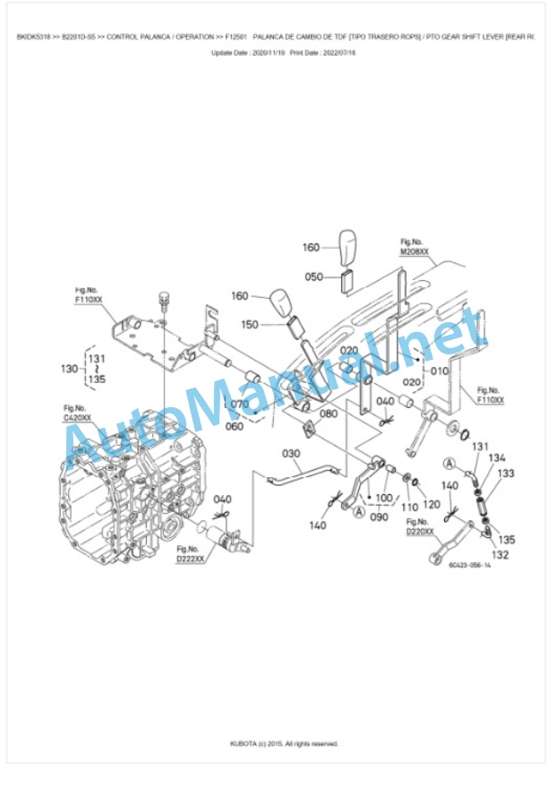Kubota B2201D-S5 Tractor Parts Manual PDF BKIDK5318 4 Kubota B2201D-S5 Tractor Parts Manual PDF BKIDK5318-4
