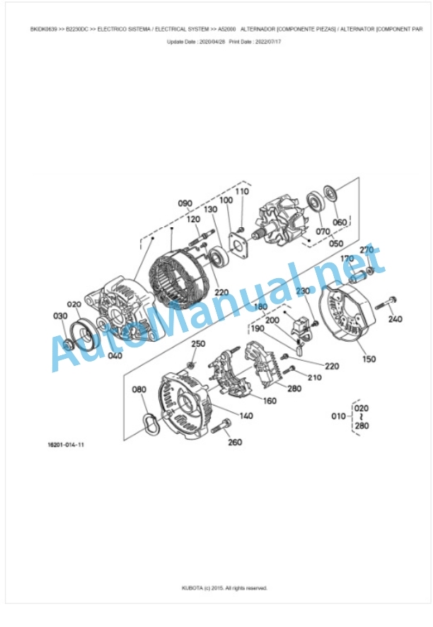 Kubota B2230DC, B2530DC Tractor Parts Manual PDF BKIDK0639 2 Kubota B2230DC, B2530DC Tractor Parts Manual PDF BKIDK0639-2