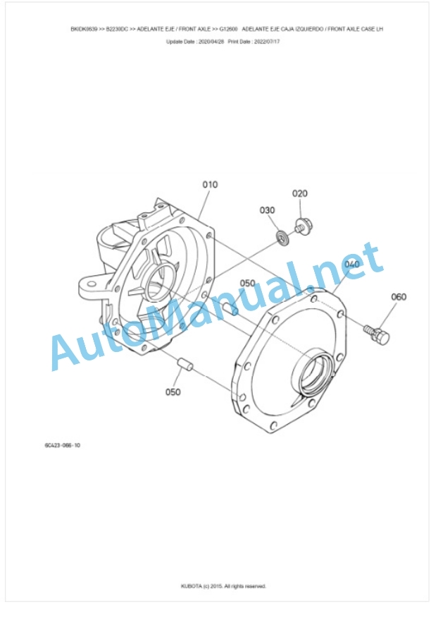 Kubota B2230DC, B2530DC Tractor Parts Manual PDF BKIDK0639 3 Kubota B2230DC, B2530DC Tractor Parts Manual PDF BKIDK0639-3