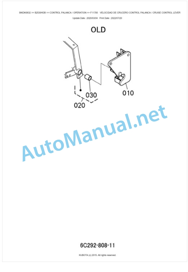 Kubota B2230HDB, B2530HDB Tractor Parts Manual PDF BKIDK0632 4 Kubota B2230HDB, B2530HDB Tractor Parts Manual PDF BKIDK0632-4