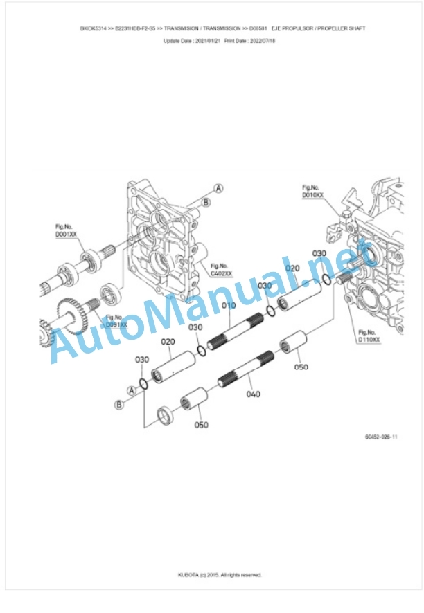 Kubota B2231HDB-F2-S5 Tractor Parts Manual PDF BKIDK5314 3 Kubota B2231HDB-F2-S5 Tractor Parts Manual PDF BKIDK5314-3
