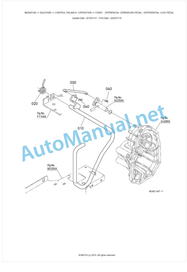 Kubota B2231HDB Tractor Parts Manual PDF BKIDK5195 4 Kubota B2231HDB Tractor Parts Manual PDF BKIDK5195-4