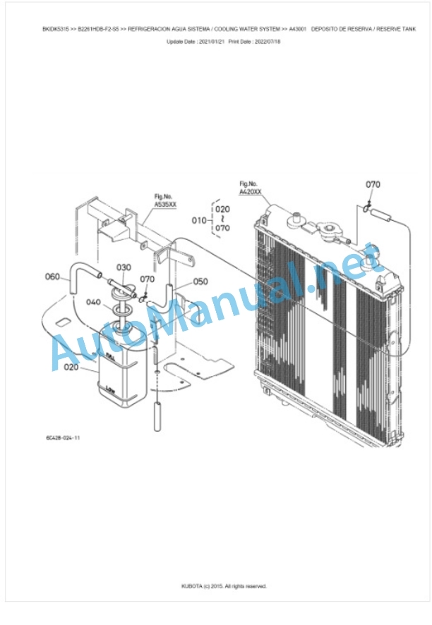 Kubota B2261HDB-F2-S5 Tractor Parts Manual PDF BKIDK5315 2 Kubota B2261HDB-F2-S5 Tractor Parts Manual PDF BKIDK5315-2