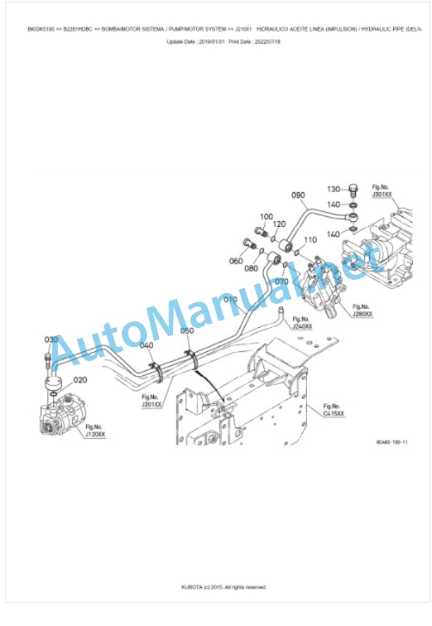 Kubota B2261HDBC Tractor Parts Manual PDF BKIDK5190 4 Kubota B2261HDBC Tractor Parts Manual PDF BKIDK5190-4