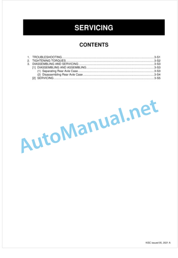 Kubota B2301, B2601 Tractor Workshop Manual PDF 4 Kubota B2301, B2601 Tractor Workshop Manual PDF-4
