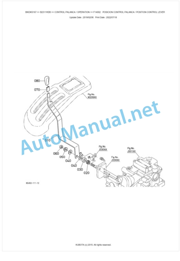 Kubota B2311HDB Tractor Parts Manual PDF BKIDK5197 4 Kubota B2311HDB Tractor Parts Manual PDF BKIDK5197-4
