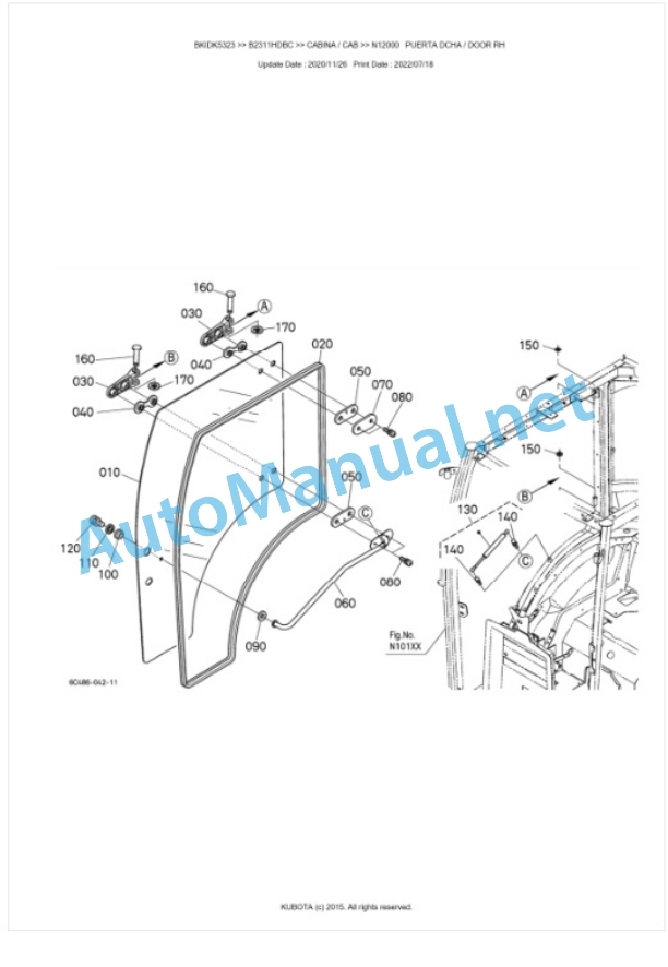 Kubota B2311HDBC Tractor Parts Manual PDF BKIDK5323 5 Kubota B2311HDBC Tractor Parts Manual PDF BKIDK5323-5