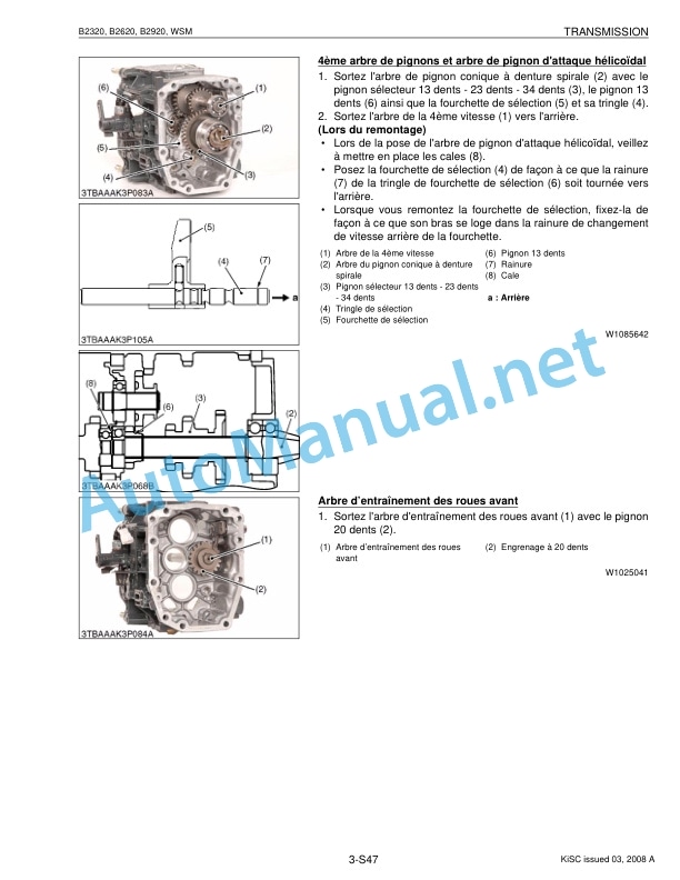 Kubota B2320, B2620, B2920 Tractor Workshop Manual PDF FR 4 Kubota B2320, B2620, B2920 Tractor Workshop Manual PDF FR-4