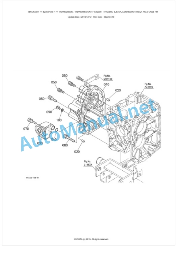 Kubota B2350HDB-F Tractor Parts Manual PDF BKIDK5071 3 Kubota B2350HDB-F Tractor Parts Manual PDF BKIDK5071-3