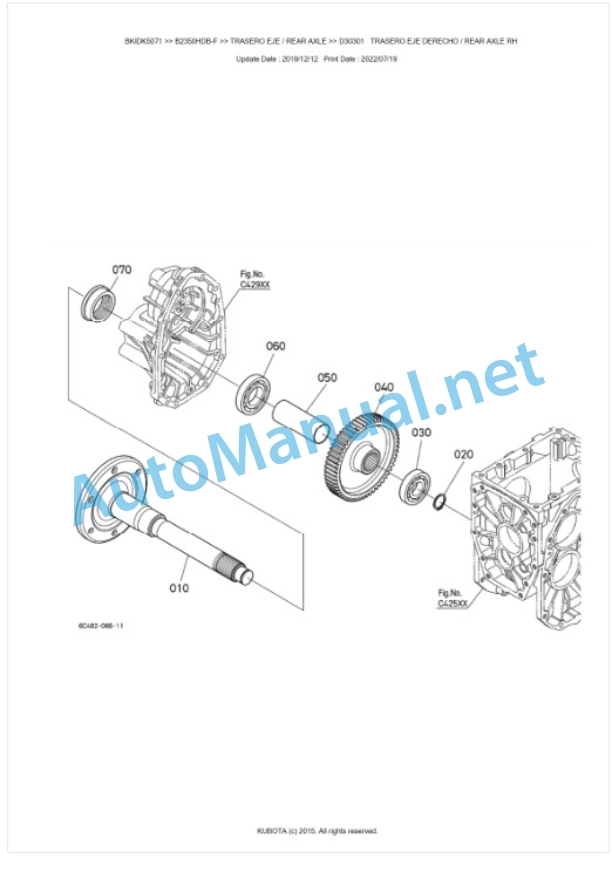 Kubota B2350HDB-F Tractor Parts Manual PDF BKIDK5071 4 Kubota B2350HDB-F Tractor Parts Manual PDF BKIDK5071-4