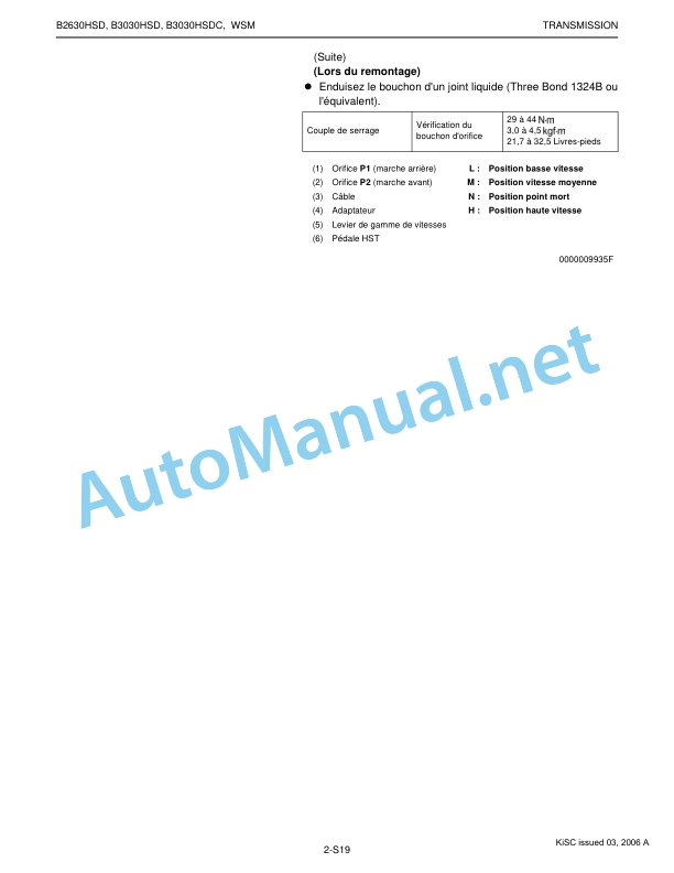 Kubota B2630HSD, B3030HSD, B3030HSDC Tractor Workshop Manual PDF FR 3 Kubota B2630HSD, B3030HSD, B3030HSDC Tractor Workshop Manual PDF FR-3