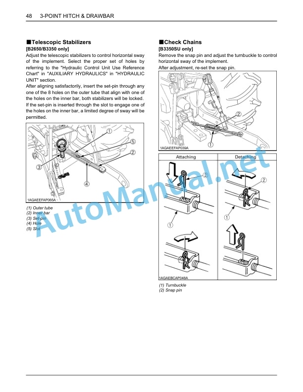 Kubota B2650, B3350, B3350SU Tractor Operators Manual PDF 4 Kubota B2650, B3350, B3350SU Tractor Operators Manual PDF-4