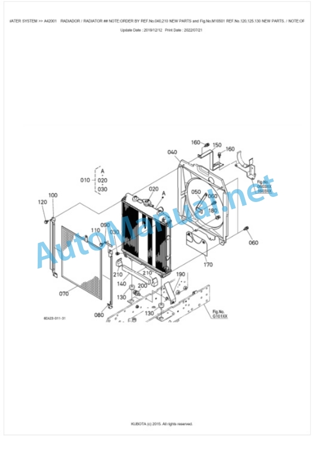Kubota B2650HDB-F Tractor Parts Manual PDF BKIDK5072 2 Kubota B2650HDB-F Tractor Parts Manual PDF BKIDK5072-2