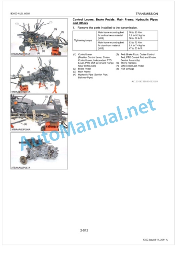 Kubota B3000-AUS Tractor Workshop Manual PDF AUS 3 Kubota B3000-AUS Tractor Workshop Manual PDF AUS-3