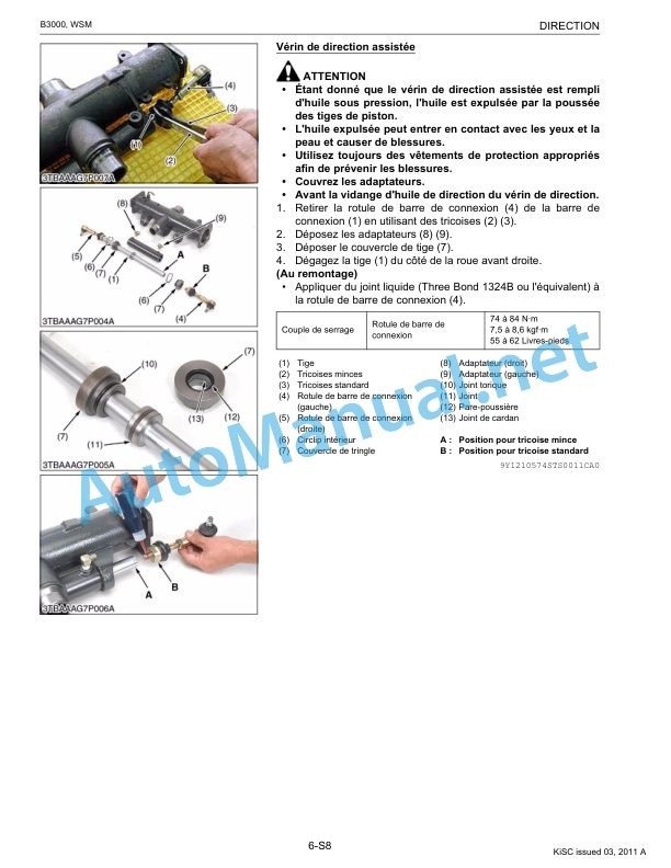 Kubota B3000 Tractor Workshop Manual PDF FR 4 Kubota B3000 Tractor Workshop Manual PDF FR - Image 4