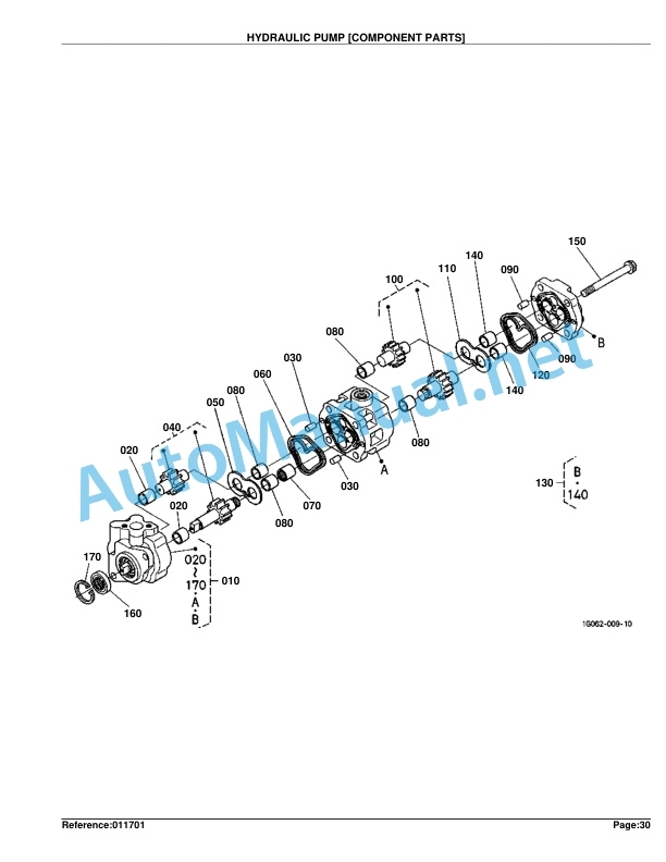 Alternative view of Kubota B3030HSD Tractor Parts Manual PDF