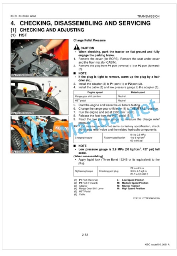 Kubota B3150, B3150SU Tractor Workshop Manual PDF 3 Kubota B3150, B3150SU Tractor Workshop Manual PDF-3