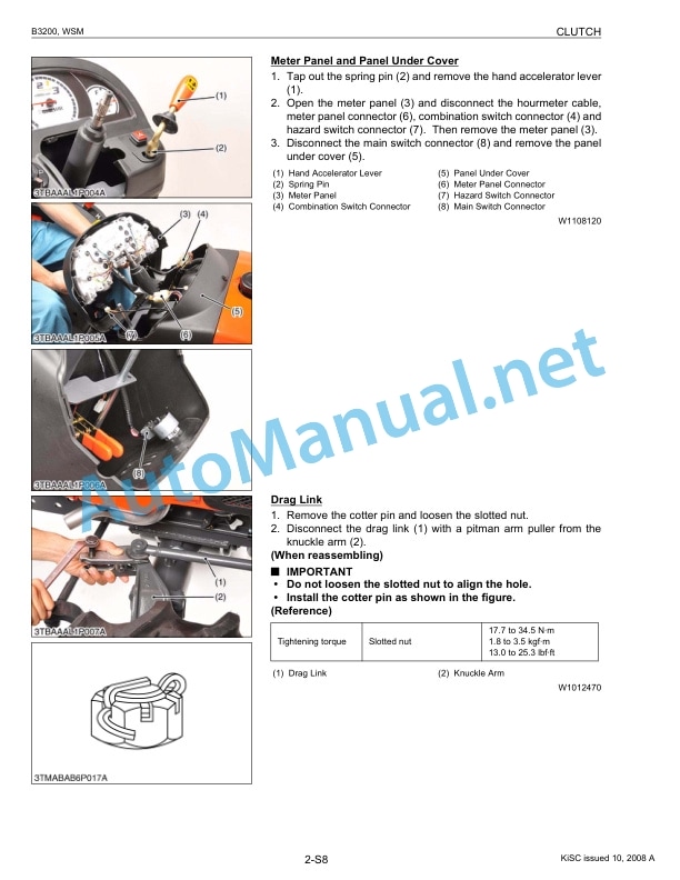 Kubota B3200 Tractor Workshop Manual PDF 3 Kubota B3200 Tractor Workshop Manual PDF-3