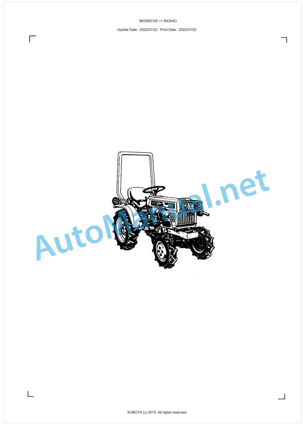 Kubota B4200D Parts Manual PDF BKIDK0195