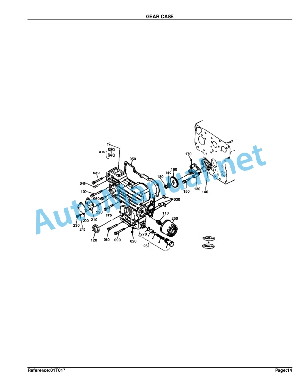 Alternative view of Kubota B4200D Tractor Parts Manual PDF