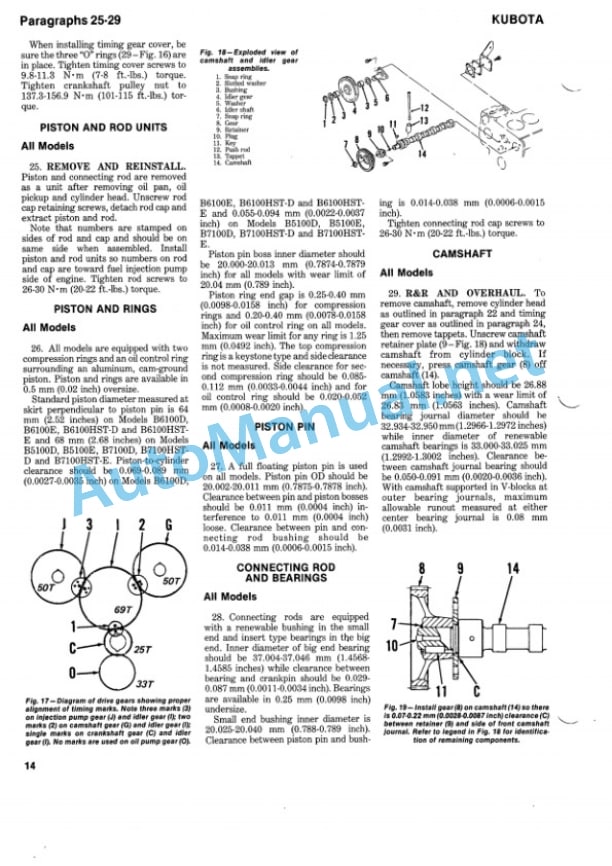 Kubota B5100D, B5100E, B6100D, B6100E, B6100HST Service Manual PDF 5 Kubota B5100D, B5100E, B6100D, B6100E, B6100HST Service Manual PDF-5