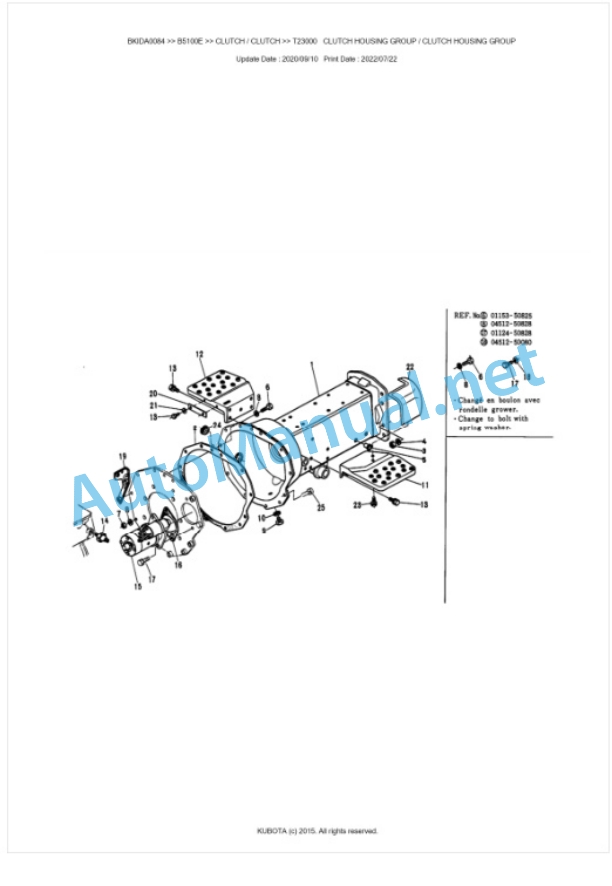 Kubota B5100E Parts Manual PDF BKIDA0084-3