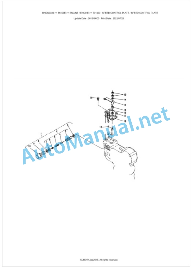 Kubota B6100E Parts Manual PDF BIKDK0386-2