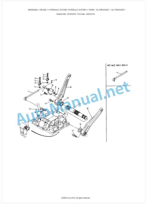 Kubota B6100E Parts Manual PDF BIKDK0386-4