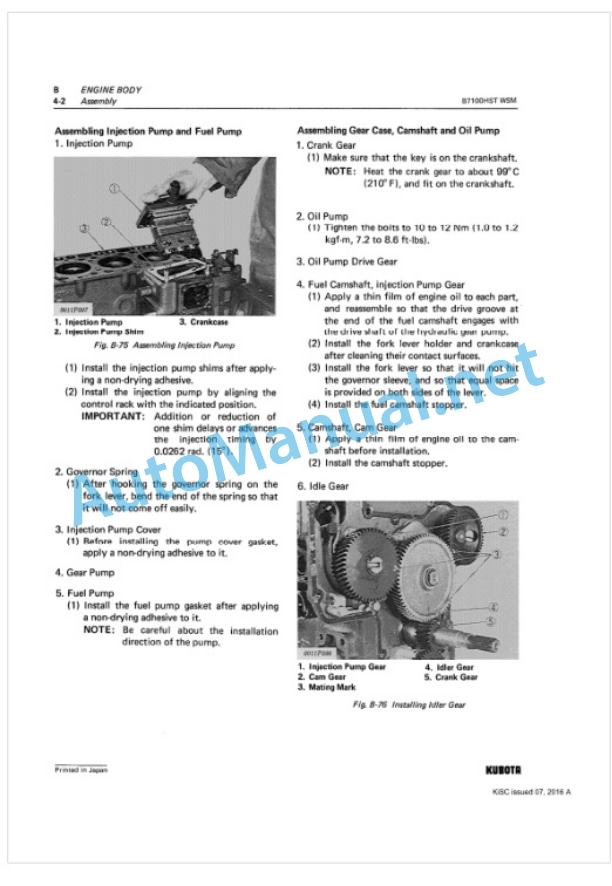Kubota B6100HST, B7100HST Tractor Workshop Manual PDF 2 Kubota B6100HST, B7100HST Tractor Workshop Manual PDF-2