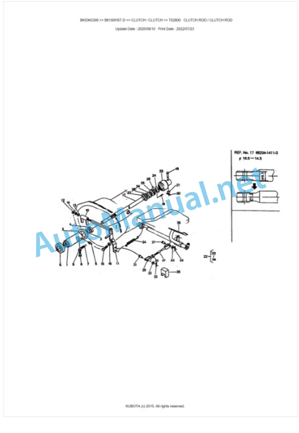 Kubota B6100HST-D Parts Manual PDF BIKDK0306-4