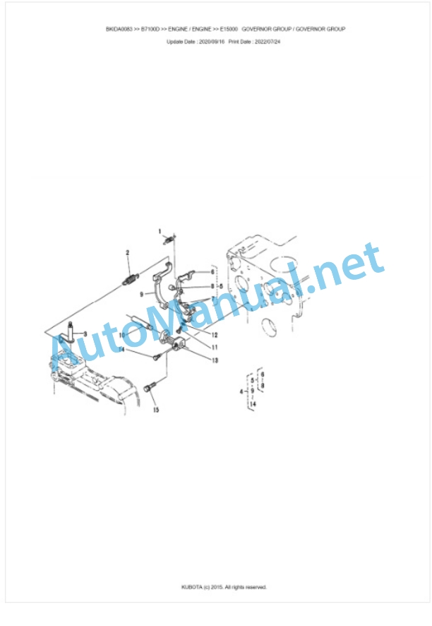Kubota B7100D Parts Manual PDF BIKDA0083 2 Kubota B7100D Parts Manual PDF BIKDA0083-2