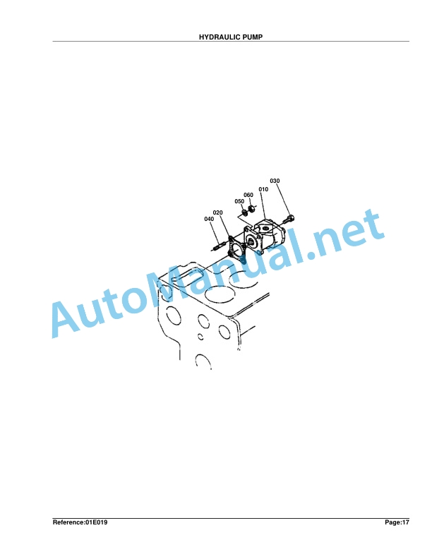 Alternative view of Kubota B7200E Parts Manual PDF