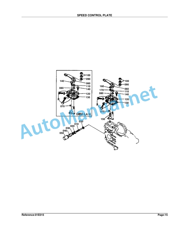 Alternative view of Kubota B7200HSTD Parts Manual PDF
