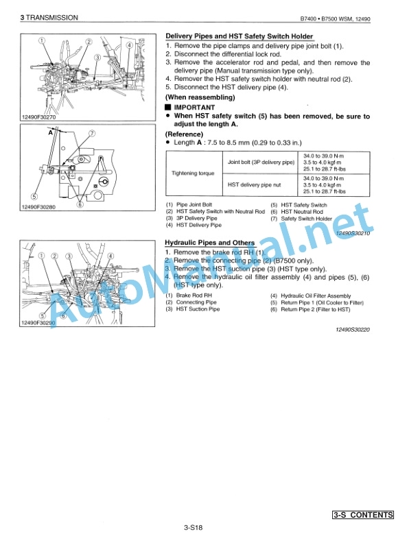 Kubota B7400, 7500 Tractor Workshop Manual PDF 4 Kubota B7400, 7500 Tractor Workshop Manual PDF-4