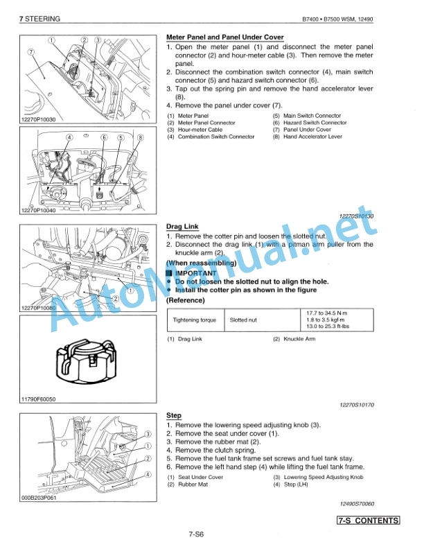 Kubota B7400, 7500 Tractor Workshop Manual PDF 5 Kubota B7400, 7500 Tractor Workshop Manual PDF-5