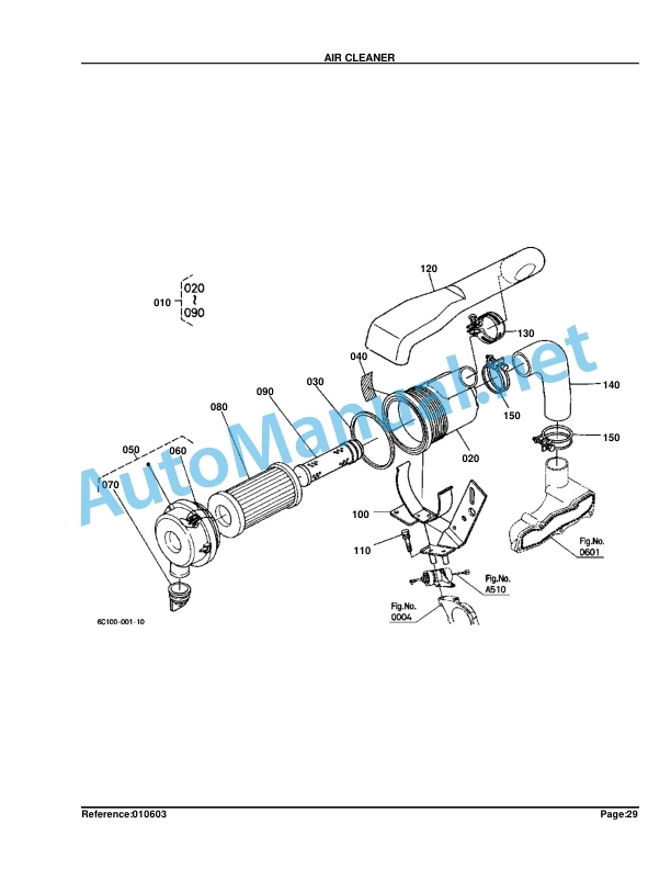 Alternative view of Kubota B7410D Parts Manual PDF