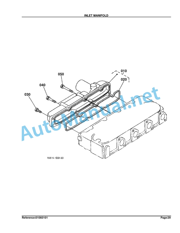Alternative view of Kubota B7800HSD Parts Manual PDF
