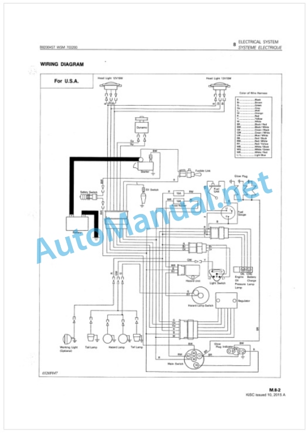 Kubota B8200HST Tractor Workshop Manual PDF 2 Kubota B8200HST Tractor Workshop Manual PDF-2