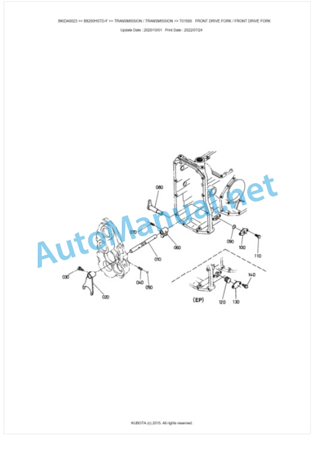Kubota B8200HSTD-F Parts Manual PDF BKIDA0023 3 Kubota B8200HSTD-F Parts Manual PDF BKIDA0023-3