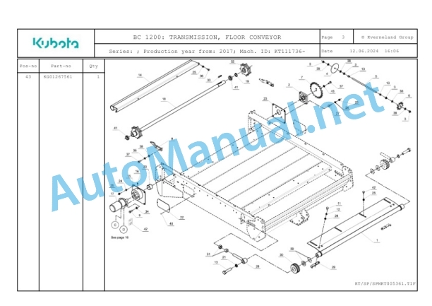 Kubota BC 1200 Parts Manual PDF 2 Kubota BC 1200 Parts Manual PDF-2