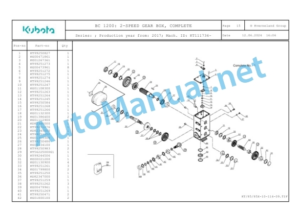 Kubota BC 1200 Parts Manual PDF 4 Kubota BC 1200 Parts Manual PDF-4